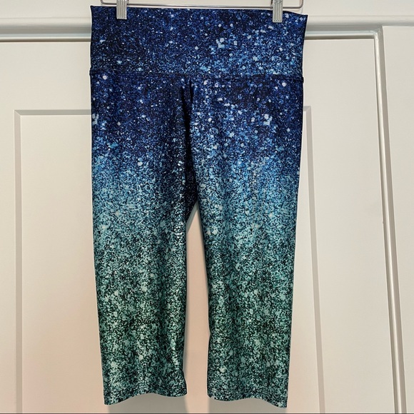 💙 Ocean Drive Ellie Blue Performance Yoga Capri - Picture 4 of 5